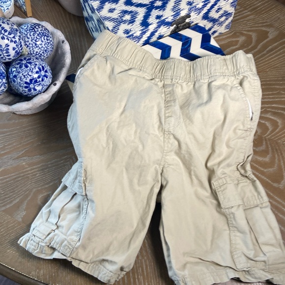 Big Boys Khaki Tan Adjustable Waist Cargo Pocket Summer Shorts - Picture 8 of 8